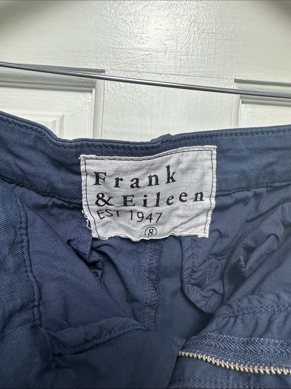 Frank & Eileen Navy Ankle-Length Wicklow Pants - Picture 3 of 8